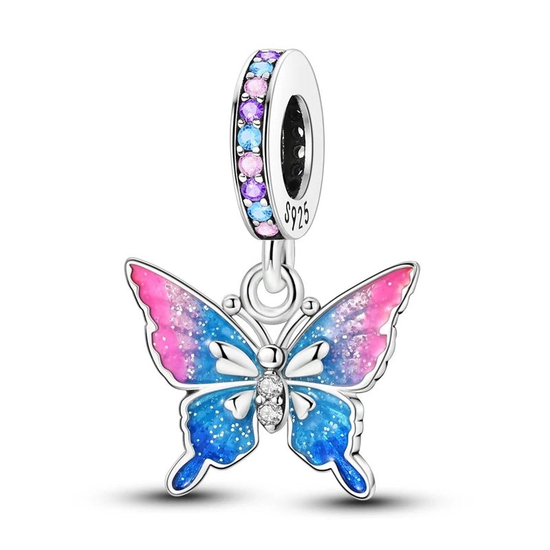 Charm Mariposa azul rosa - Palace Jewelry