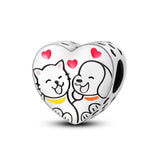 Charm Mascotas Gato y Perro Amor - Palace Jewelry