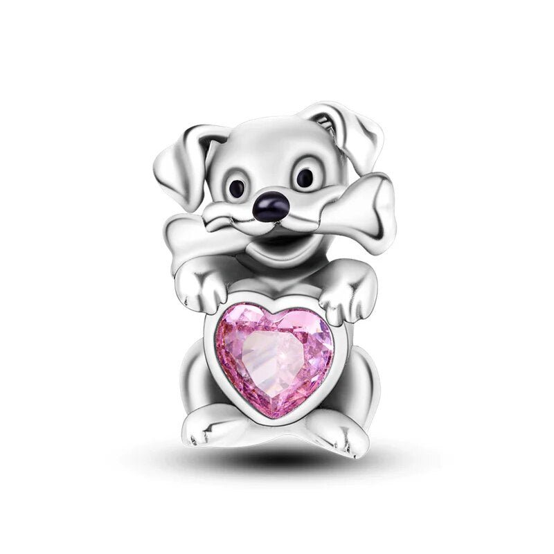 Charm Mascotas Perro Corazón - palacecharacters