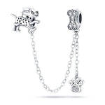 Charm Perro Hueso Cadena de Seguridad - palacecharacters